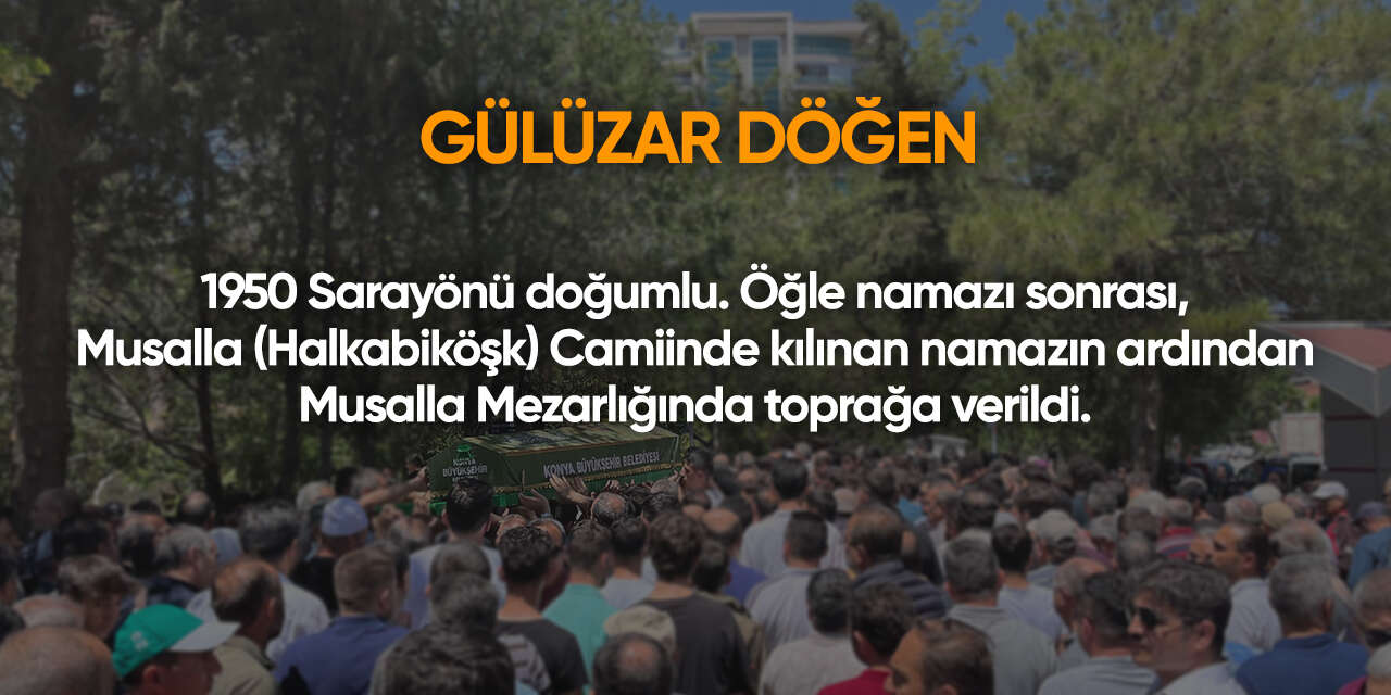 Konya'da bugün vefat edenler | 5 Ocak 2026 10
